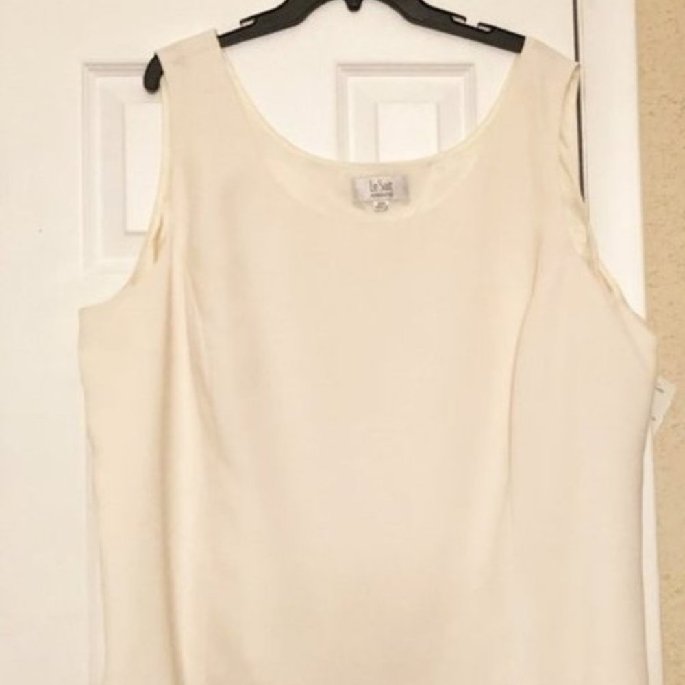 Top womens new size 24W Le Suit Separates polyester shell acetate lining